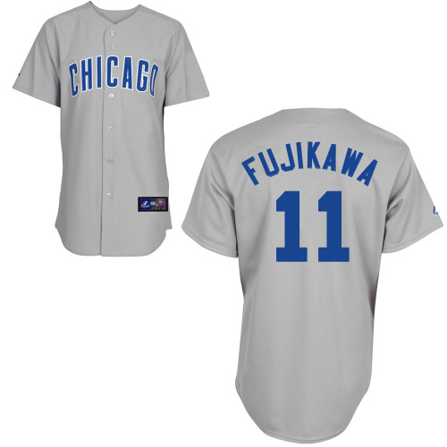 Kyuji Fujikawa #11 Youth Baseball Jersey-Chicago Cubs Authentic Road Gray MLB Jersey